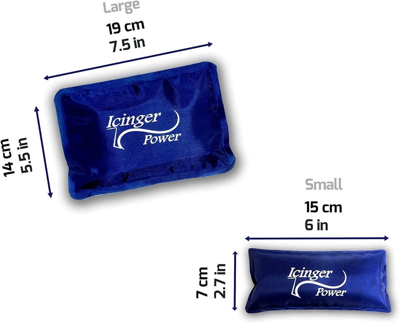 Icinger Power Cold Ice Packs Various Sizes Resistant Nylon Wrapping Powerful Gel Small Set of 3 - Image 5