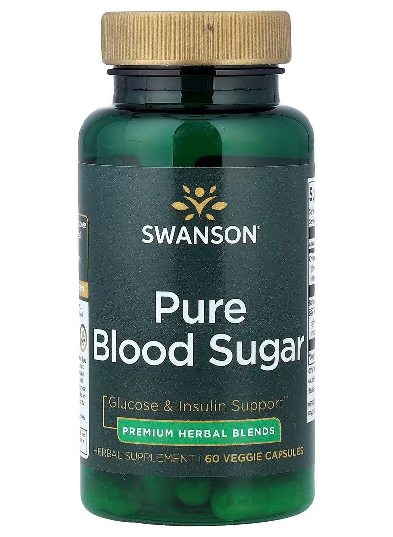Swanson, Pure Blood Sugar , 60 Veggie Capsules