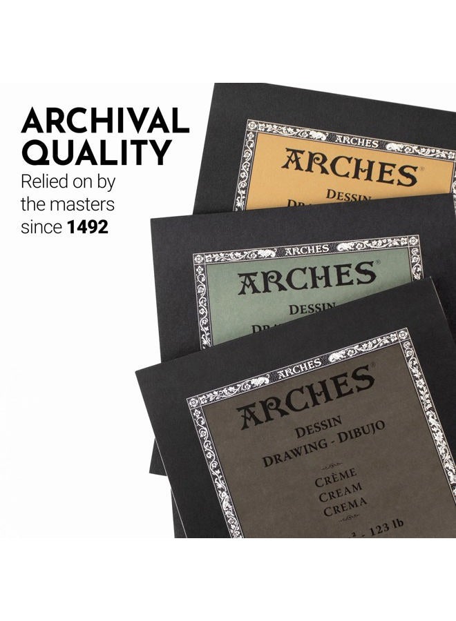 Arches Drawing Pad 9x12-inch Extra White 100% Cotton Drawing Paper - 16 Sheets of Arches 110lb Drawing Paper for Artists - Drawing Paper Pad for Graphite Pencil Charcoal Pastel Calligraphy and More - Image 5