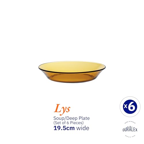 Duralex 3007DF06 Set of 6 Bowls Glass Vermeil 19.5cm - Image 2