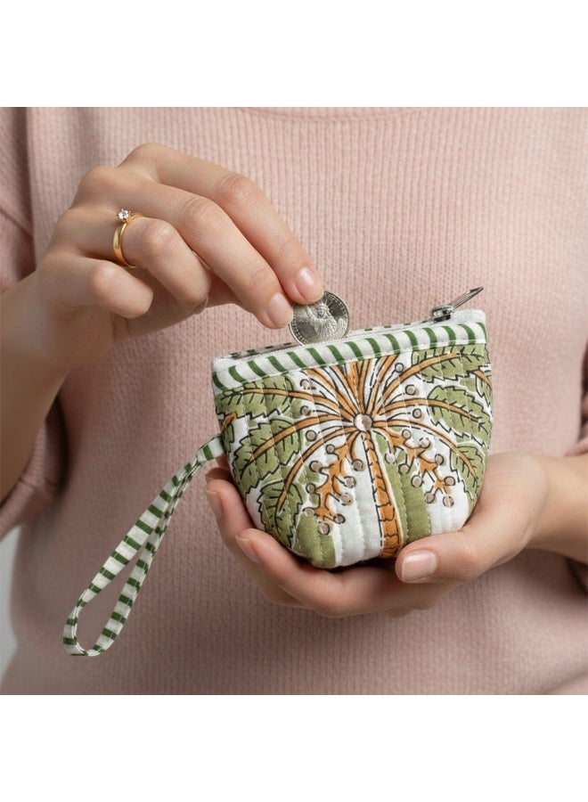 BU Palm Coin Purse Green
