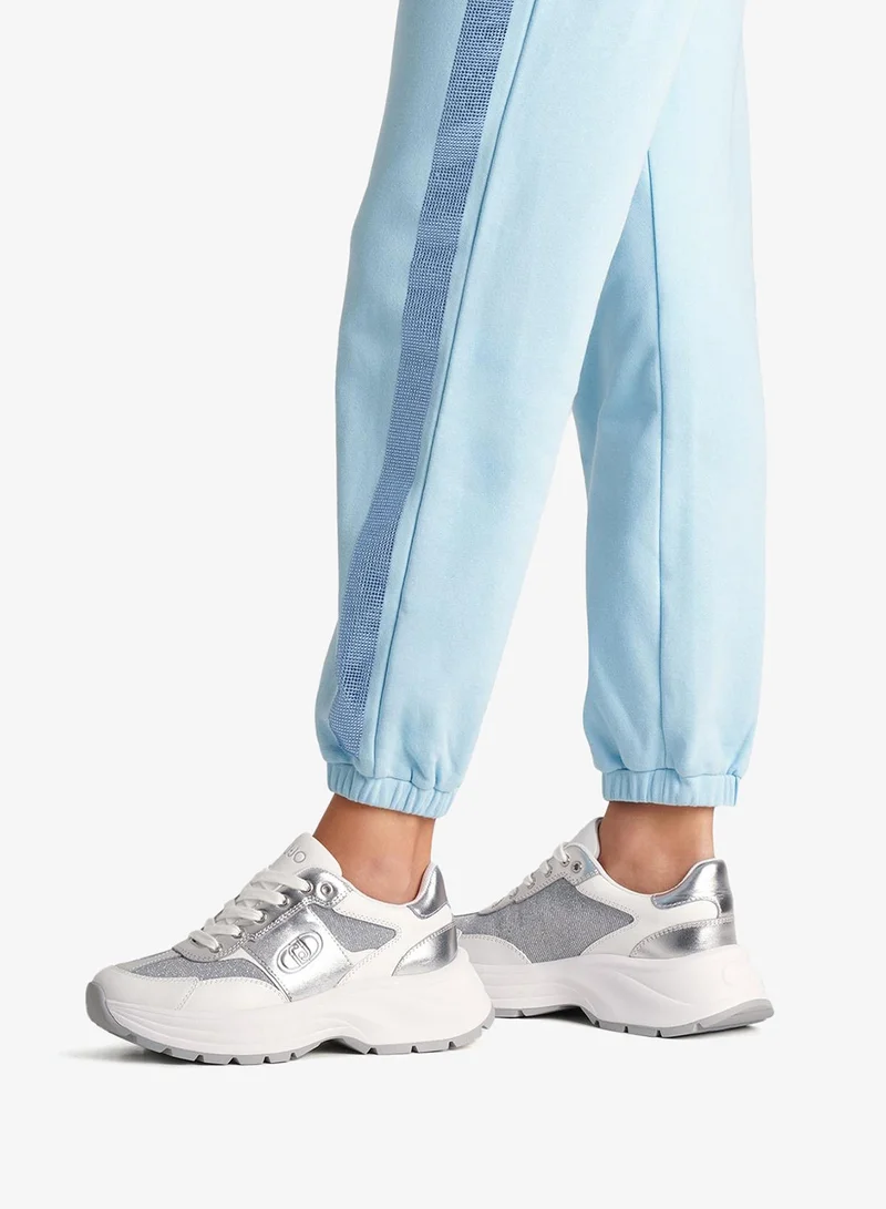 Liu Jo Leather and lurex sneakers