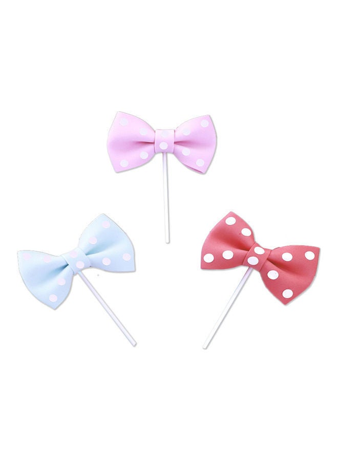 NIBEMINENT 3-Piece EVA Decorative Bow Cake Topper - Image 1