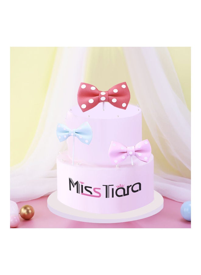 NIBEMINENT 3-Piece EVA Decorative Bow Cake Topper - Image 3