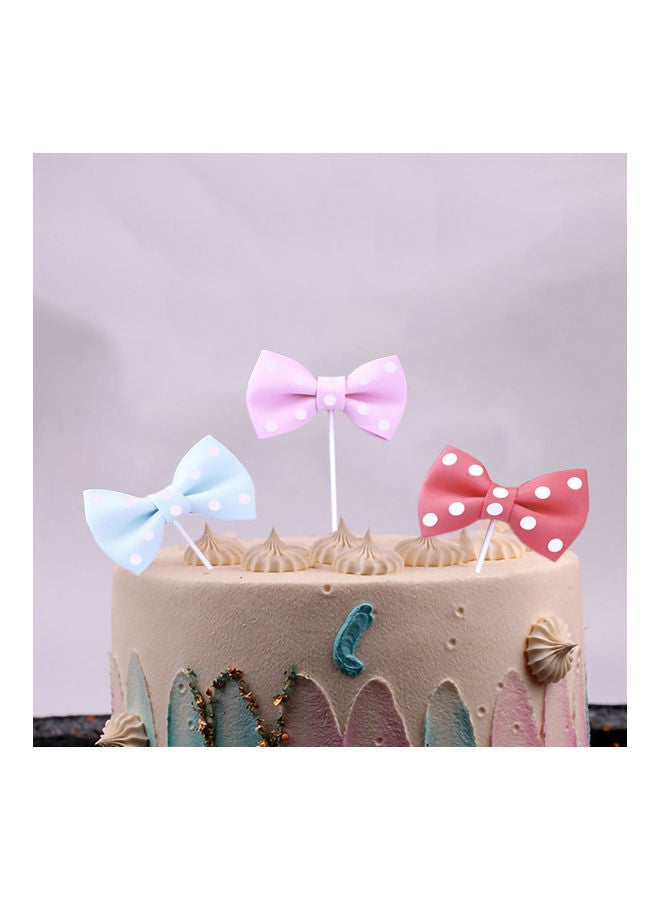 NIBEMINENT 3-Piece EVA Decorative Bow Cake Topper - Image 4