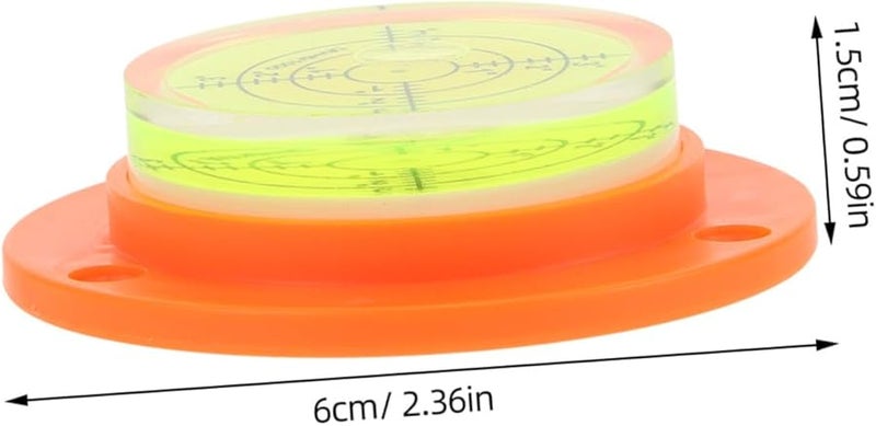 مستوى الفقاعة الدائري الصغير Operitacx مع قاعدة لحامل كاميرا السفر وتعليق الصور RV - Image 3