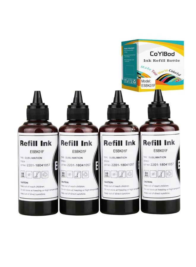 CoYlBod Deepening Black Dye hd Sublimation Ink Heat Transfor Ink Inkjet Printers Refillable Ink Cartridge ciss for C68 C88 C88+ WF-7710 WF-7720 WF-7620 WF-7610 WF-7210 WF-3630 WF-3620 WF-3640 WF-2750 WF-7110 - Image 1