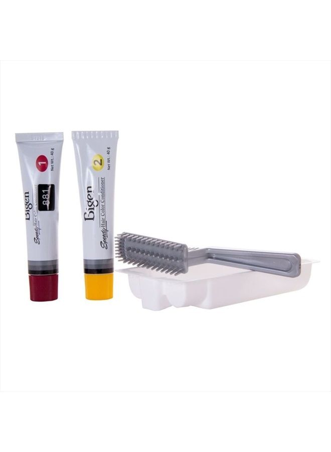 Bigen Speedy Hair Color, Natural Black 881 (40g + 40g) - Image 2