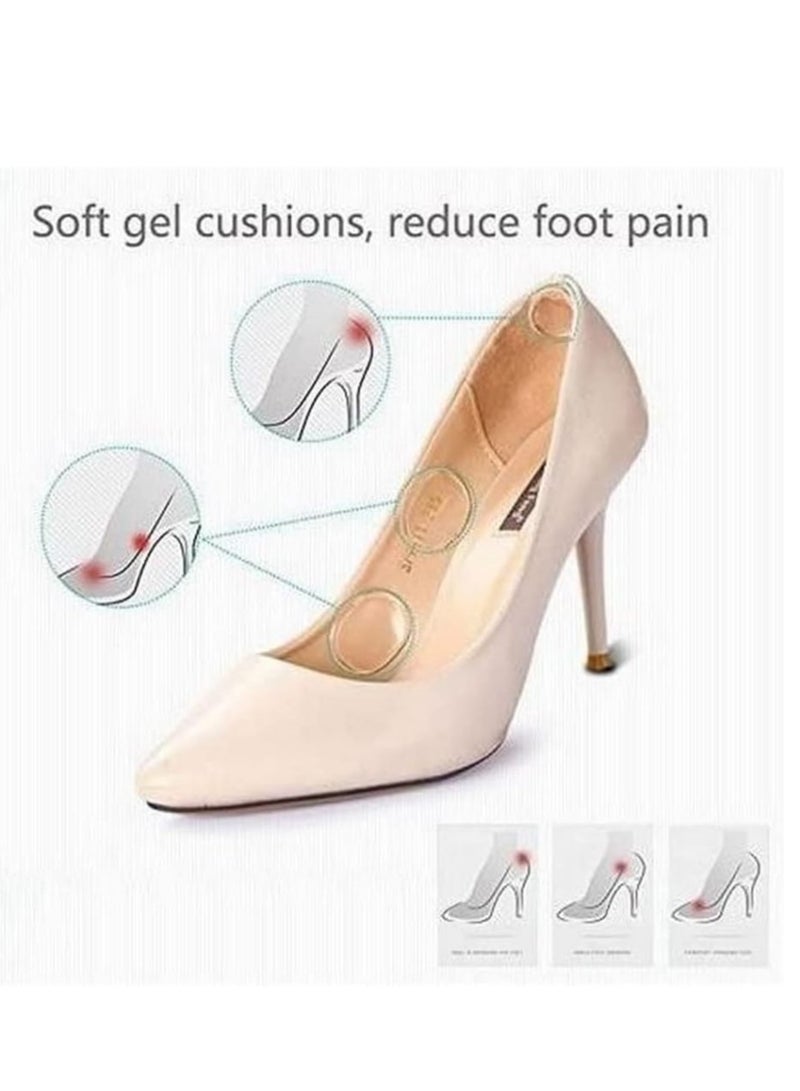 Generic Foot Care Relief Soft Shoe Heel Pads Silicone For Unisex - 6 Pieces  - Image 2