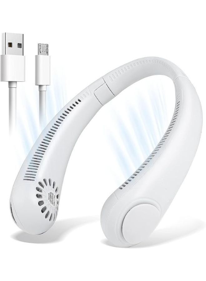Portable Neck Fan for Travel and personal Cooling, Compact and powerful Airflow, Hands-Free Bladeless Design, USB Rechargeable, Long Lifespan, Adjustable Speeds - Image 1
