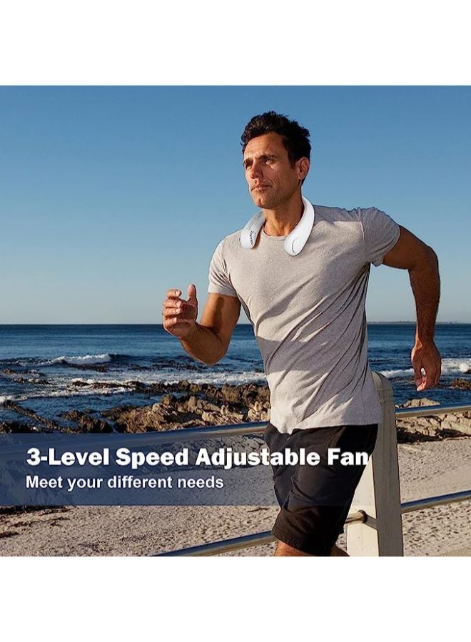 Portable Neck Fan for Travel and personal Cooling, Compact and powerful Airflow, Hands-Free Bladeless Design, USB Rechargeable, Long Lifespan, Adjustable Speeds - Image 5
