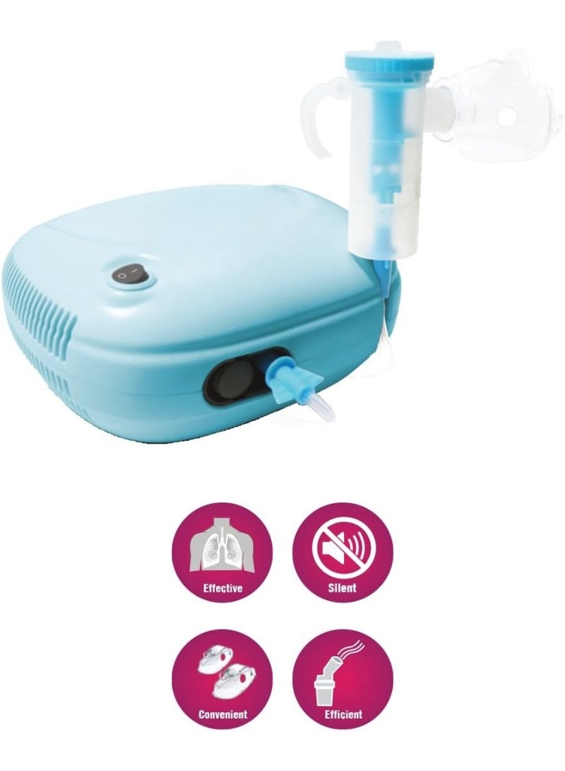  جرانزيا جهاز استنشاق تربو من جرانزيا – بضاغط مكبسي – للأطفال والكبار – علاج تنفسي فعال - Image 2