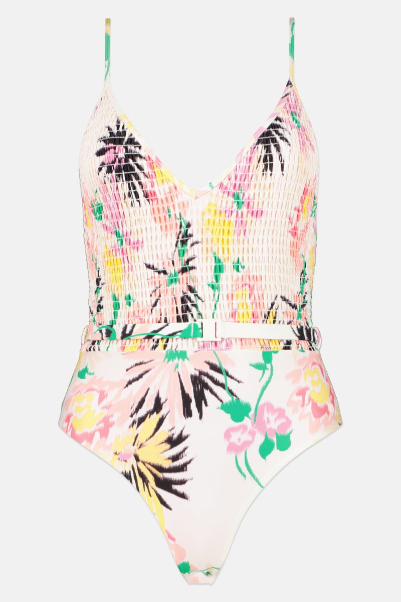 Scotch & Soda Women Ruched One Piece Swimsuit, Multicolor  - Image 2
