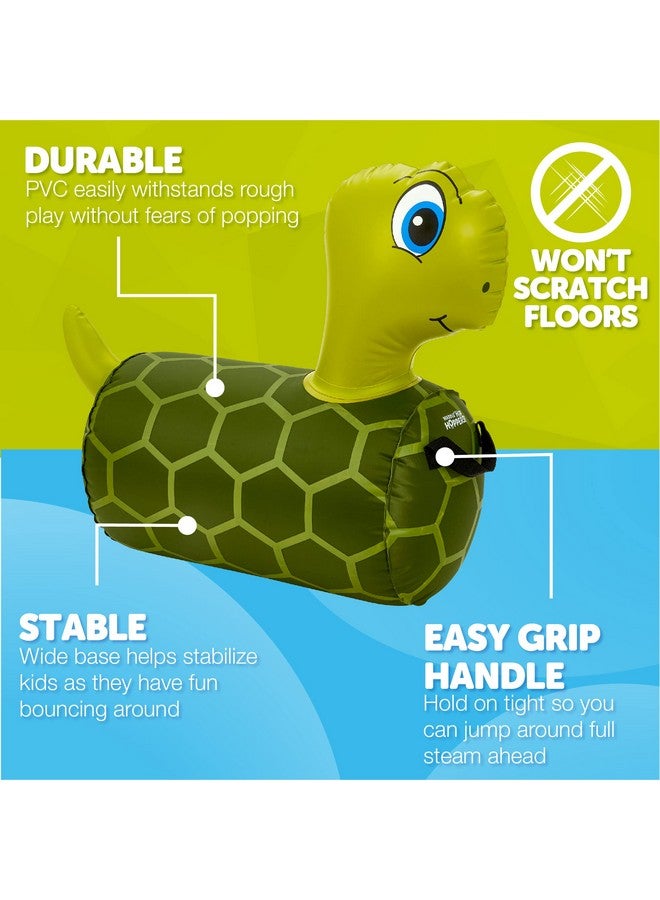 WADDLE Hip Hopper Inflatable Hopping Animal Bouncer Turtle, Ages 2 and Up, Supports Up to 85 Pounds - Image 5