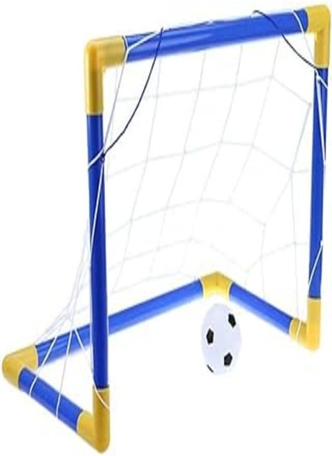 Mini Football Soccer Goal Post Net Set 45x 27x 33 centimeter