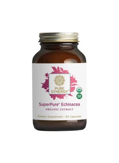 Pure Synergy Superpure Echinacea Extract ; 60 Capsules ; Usda Organic ; Nongmo ; Vegan ; Triple Extract Echinacea Supplement  - Image 2