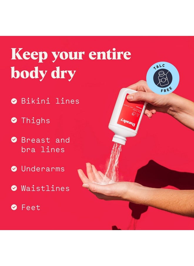 duradry - Body Powder - Sweat Defense & Odor Control, Sweat Absorbing, Anti-Chaffing, All Natural Powder, Talc-Free, Prevents And Eliminates Any Body Odor Naturally - Seabreeze, 4Oz - Image 1