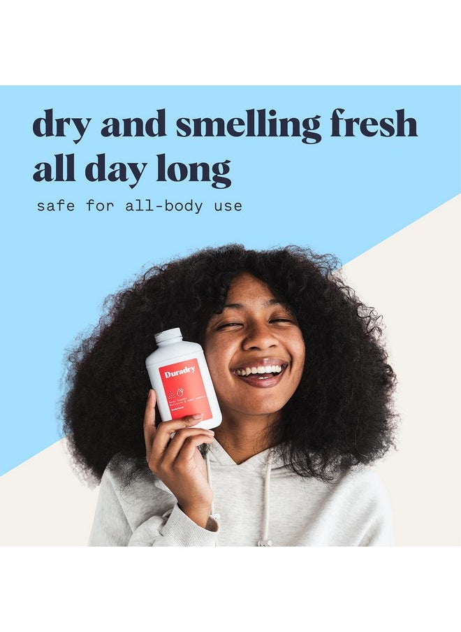 duradry - Body Powder - Sweat Defense & Odor Control, Sweat Absorbing, Anti-Chaffing, All Natural Powder, Talc-Free, Prevents And Eliminates Any Body Odor Naturally - Seabreeze, 4Oz - Image 1