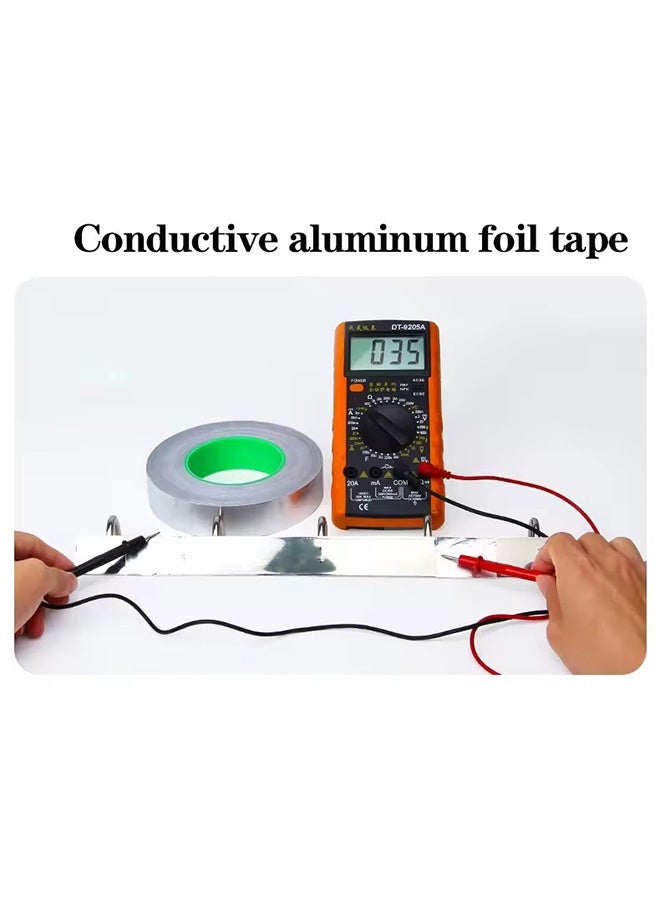 واي جيه عريضة 2 بوصة طول 65 قدم شريط درع حراري شريط بارد رقائق الألومنيوم لاصق عاكس للحرارة درع حراري حاجز حراري شريط رقائق ذاتي لاصق مقاوم للحرارة شريط عزل المطبخ و تلقائي - Image 5