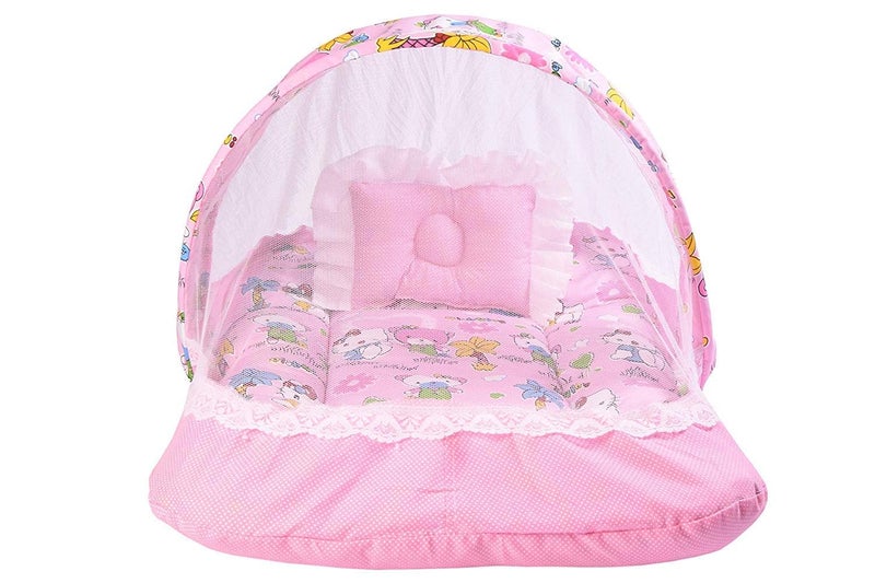 Kwitchy Baby Bed New Born Baby Bedding Set | Mattress | Mosquito Net | Carry | Cotton | Infants Beds | Products All | Gift Combo | Essentials (0-6 Months) - Image 2