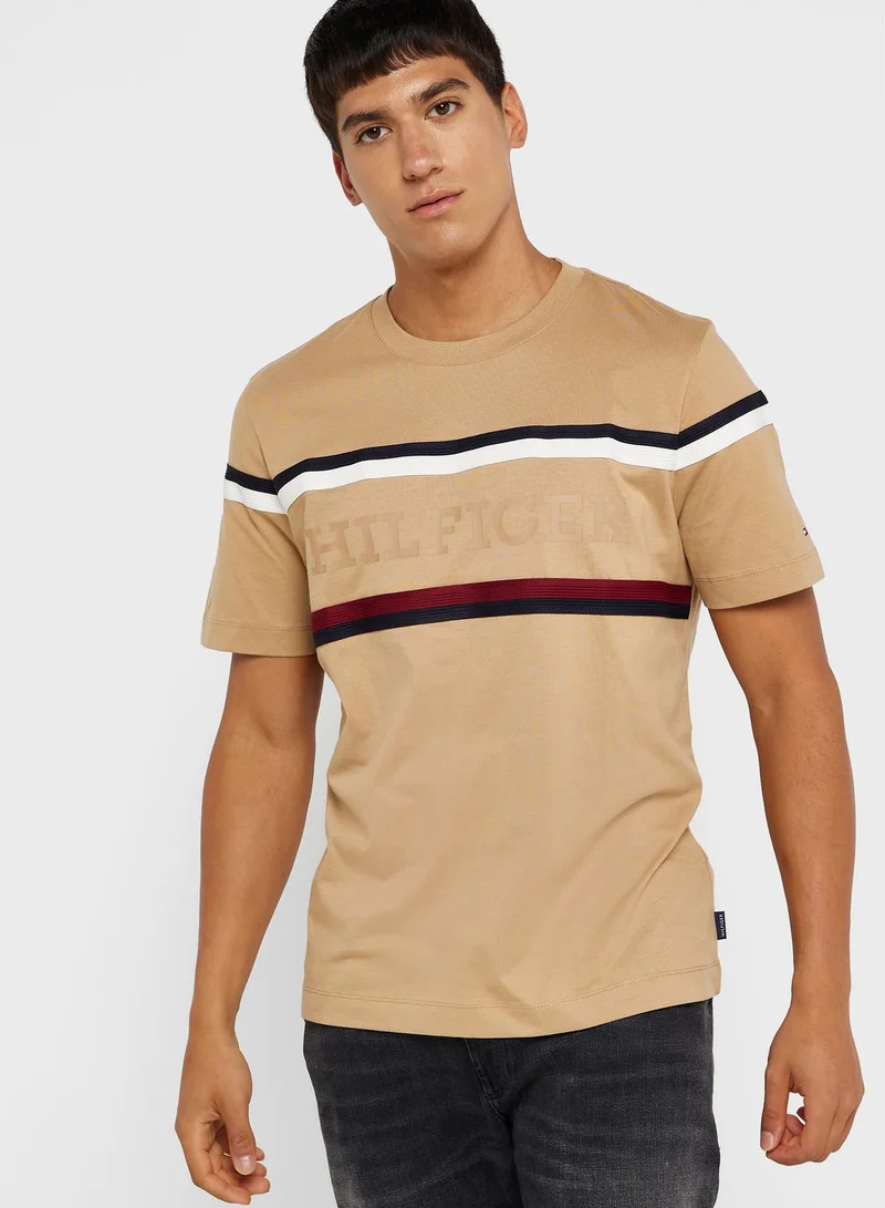 TOMMY HILFIGER Striped Crew Neck T-Shirt