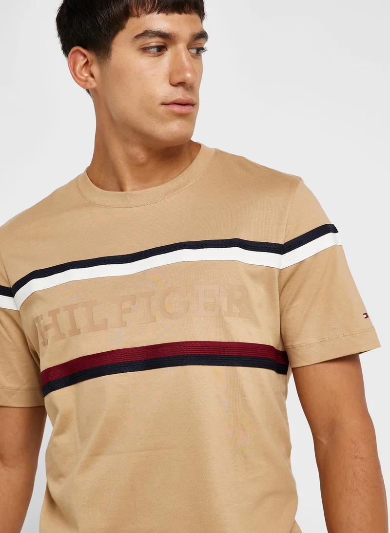TOMMY HILFIGER Striped Crew Neck T-Shirt