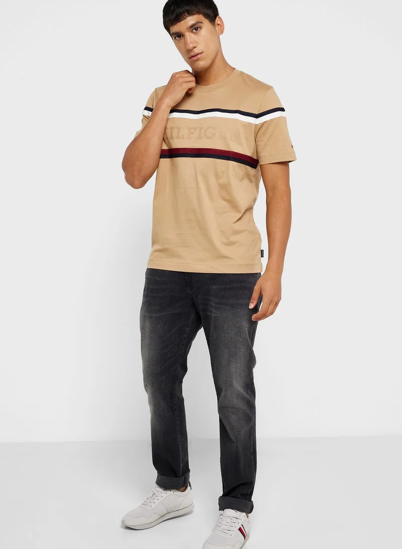 TOMMY HILFIGER Striped Crew Neck T-Shirt