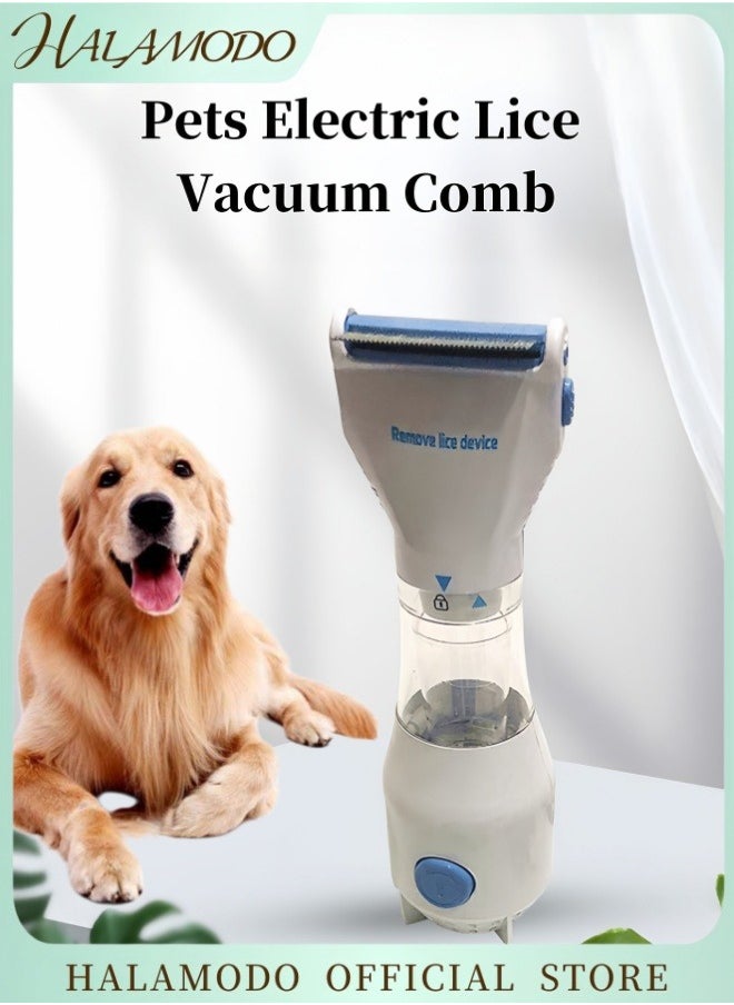 HALAMODO - Pets Electric Lice Vacuum Comb for Hair Treatment and Removal Head Lice Treatment Hair Cleaner Outperforming Combs and Shampoos in Removing Lice and Eggs - Image 1