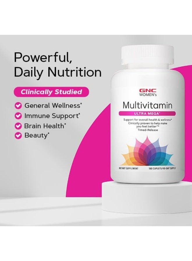 GNC Women's Ultra Mega Multivitamin Caplets, 90 Count - Image 3