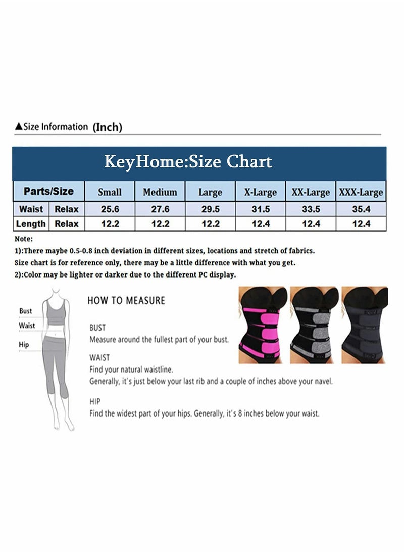KASTWAVE - Corsets Waist Trainer, KASTWAVE Women Waist Trainer Eraser Belt Tummy Control Waist Trimmer Slimming Belly Band Shaper, Compression Trimmer Waist Cincher for Workout Fitness ( L ) - Image 1