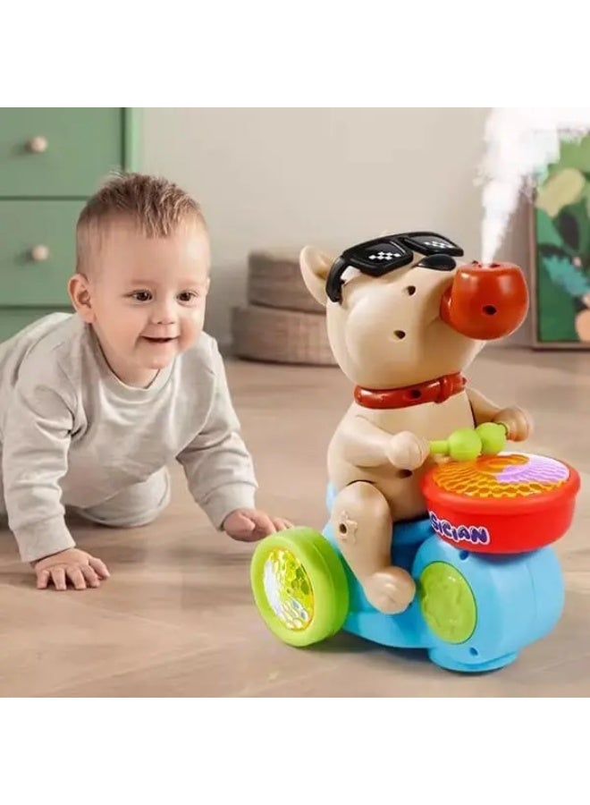 Whynot Musical Dancing Puppy Toy with LED Lights – Drumming Dog Toy for Kids - Image 3