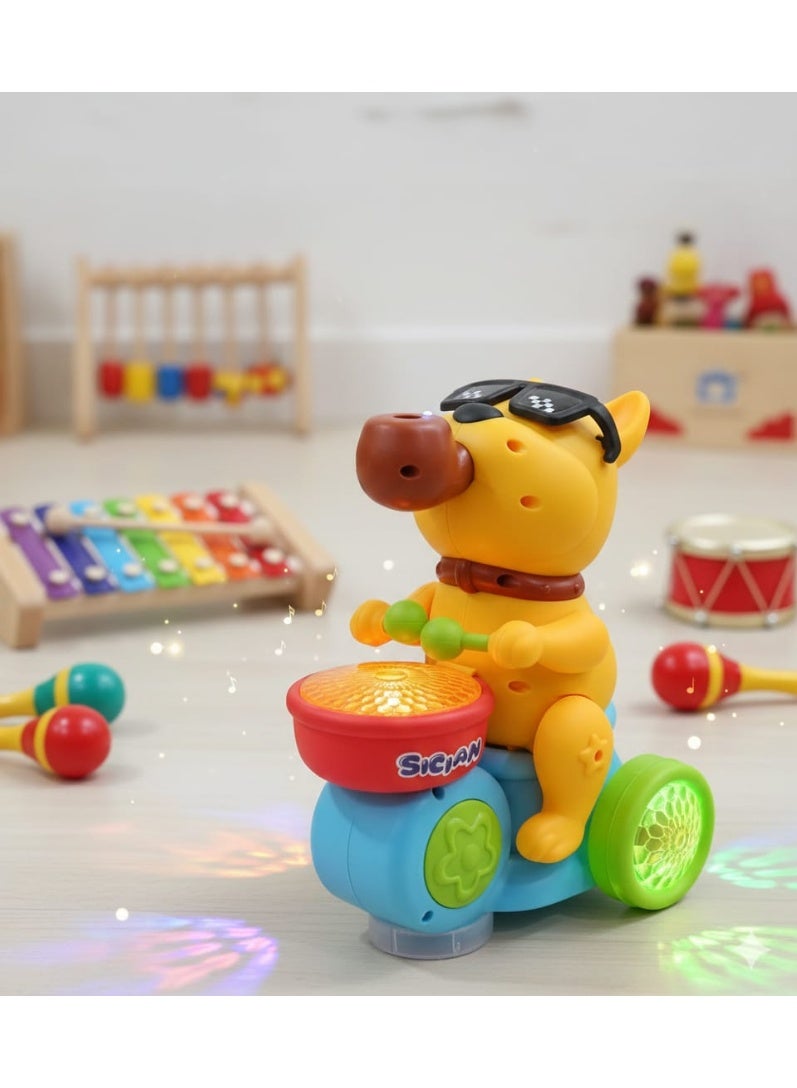 Whynot Musical Dancing Puppy Toy with LED Lights – Drumming Dog Toy for Kids - Image 4