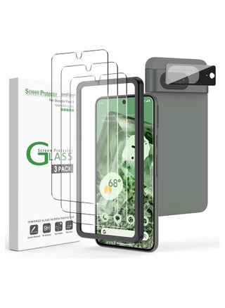 amFilm 3+1 Pack for Google Pixel 8 Screen Protector 6.2" Tempered Glass, Ultrasonic Fingerprint Compatible, with Easy Installation Frame, Anti Scratch, Bubble Free, Case Friendly, Upgrade Version - pzsku/Z120B62902B6EF20590B4Z/45/_/1731868992/c458c2b1-a321-46dc-b622-07e24dfb1f6f