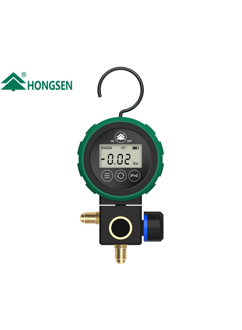 HONGSEN Digital Manifold Gauge HS-D480AL, Pressure/Temperature Measurement, Refrigerant Compatible - Image 2