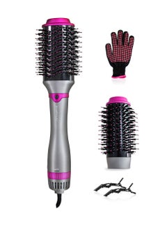 KinseiBeauty 4-In-1 Hot Air Brush, 1200W Electric Hair Dryer Brush with 2 Heads,  Hair Styler and Volumizer  - Image 1