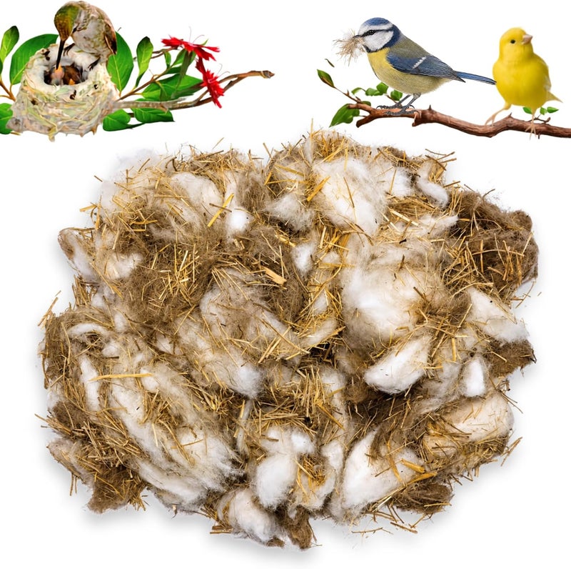 slivche Mix Bird Nesting Filler - Hummingbird Nesters Bird Nesting Material for Wild Birds Wrens Finches - Image 1