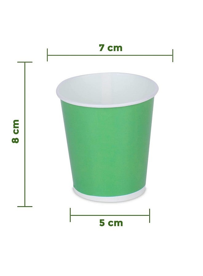 SANWALSA [200 ml, 50 Count, Multicolor Disposable Color Paper Cups | Rainbow Paper Cup for Wedding, Party, Picnic, Travel | Ideal for Tea, Coffee, Juice & Water - Image 2