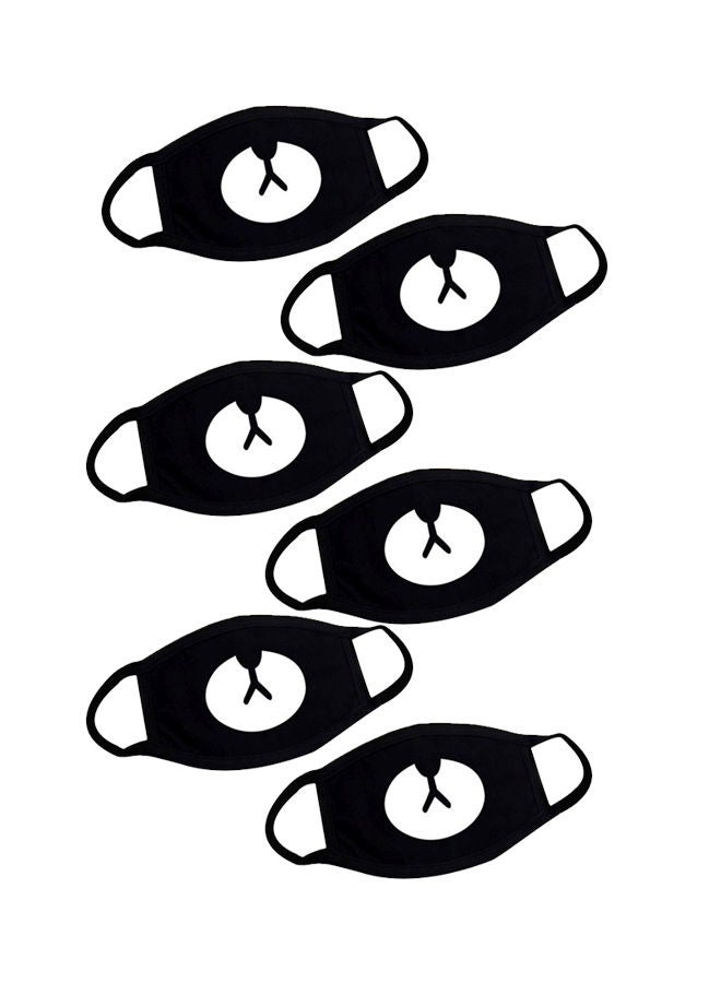 NIBEMINENT 6-Piece Printed Cotton Mask Set