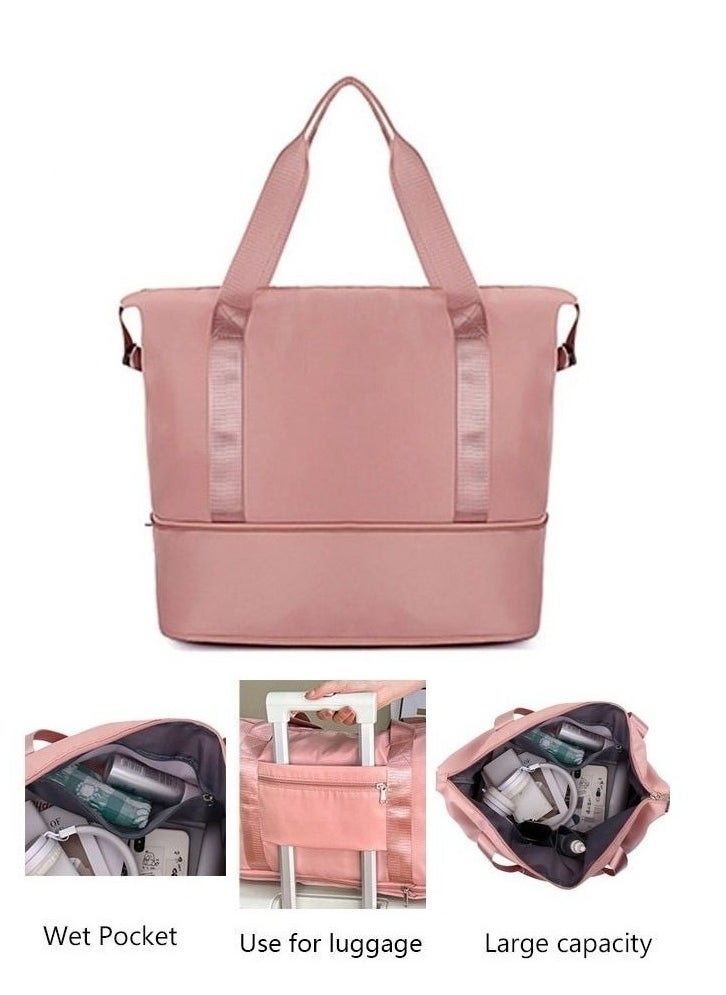 MIXDE - Light-weight Gym Bag Waterproof Sport Duffle Bag Pink - Image 1