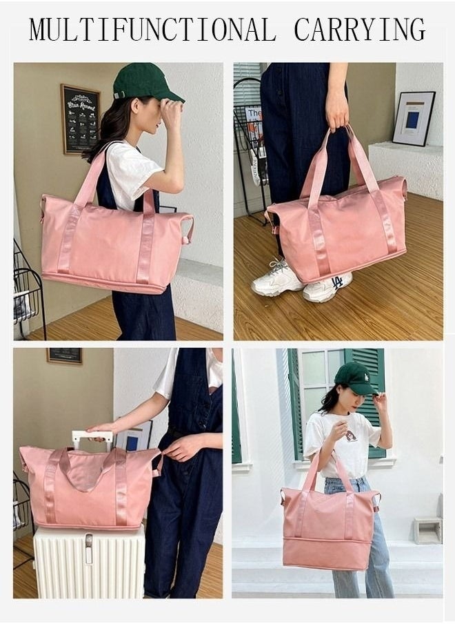 MIXDE - Light-weight Gym Bag Waterproof Sport Duffle Bag Pink - Image 1