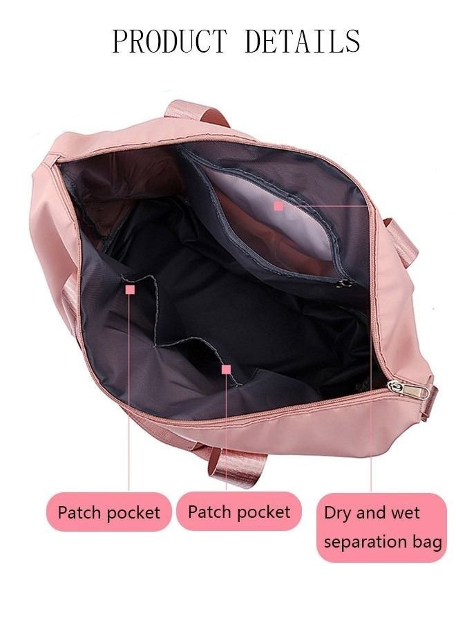 MIXDE - Light-weight Gym Bag Waterproof Sport Duffle Bag Pink - Image 1
