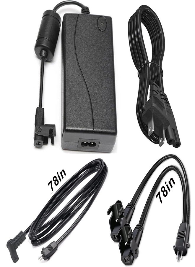 Ousaly Dual Motor Power Kit - Universally Power Cord for Recliner Chair - 2-Pin 29V2A Adapter with Extension L and Y Splitter Extension Cord Shape Cable Cord for Lift Chair, Recliner Sofa, Recliner Couch - Image 1