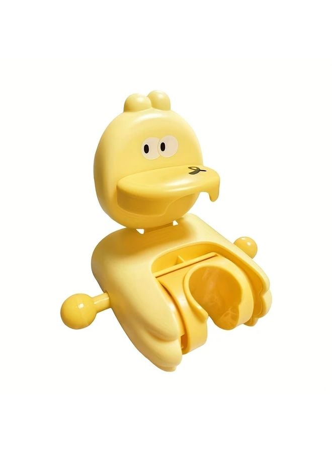 Yellow Cartoon Suction Cup Shower Head Holder Strong Non Punching Wall Mounted Movable Hook - Image 1