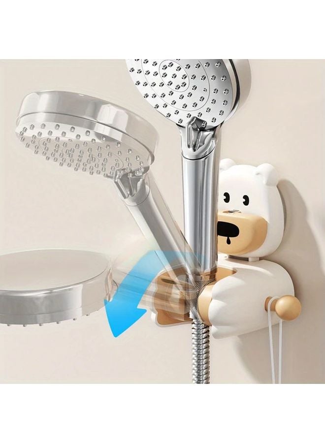 Yellow Cartoon Suction Cup Shower Head Holder Strong Non Punching Wall Mounted Movable Hook - Image 5