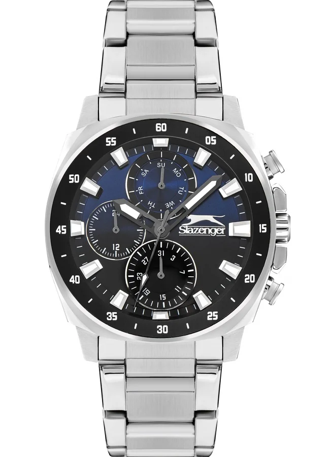 سلازنجر ساعة معدنية متعددة الوظائف ٤٤ مم