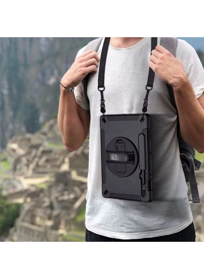 Cat - Cot cat-cot  360 rotation three layers protection with shoulder strap for Samsung Galaxy Tab S7 11.0inch Model T870/T875, black color material - Image 5