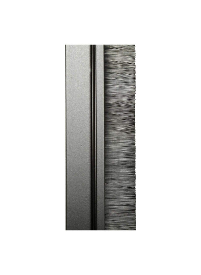 KNP Black Door Bottom Brush Seal (100 cm) is a high-quality dust and draft blocker designed to seal gaps at the bottom of door - Image 2