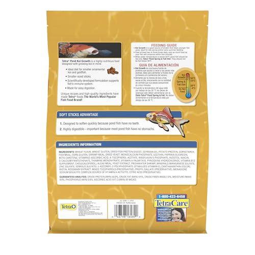 TetraPond Koi Growth 4.85 Pounds, Soft Sticks, Pond Fish Food - Image 2