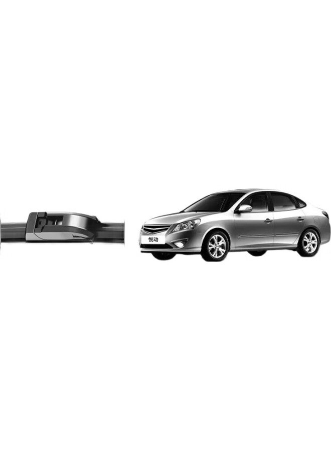 YITU Hyundai Elantra [2008-2016 Models] Dedicated Frameless Wiper Blade, Windshield Wiper, Original A-Grade Rubber Strip - Image 2