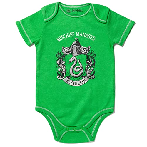 Harry Potter Gryffindor Hufflepuff Ravenclaw Slytherin Infant Baby Boys 4 Pack Bodysuits 12 Months - Image 5
